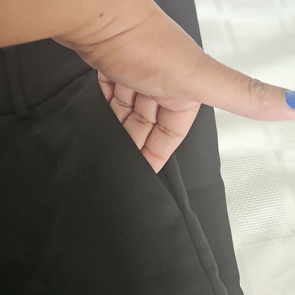 Women's Black Slim Leg Signature Fit Pants - Picture 15 of 16